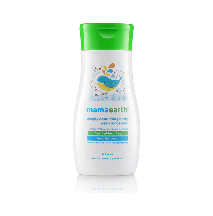 Mamaearth deeply nourishing body wash for babies